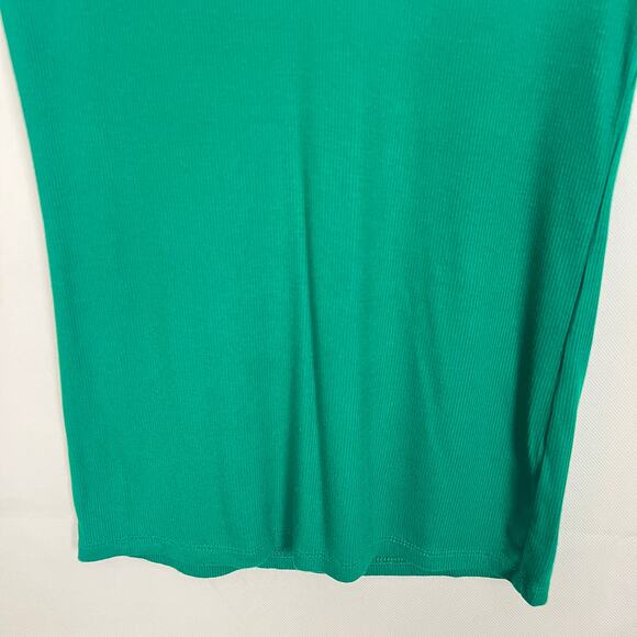 Ambiance Apparel Short Sleeve Green Ribbed Top Juniors Medium - Picture 3 of 6